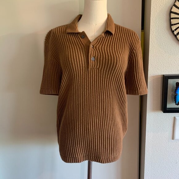 Abercrombie Ribbed Polo Shirt - Picture 1 of 13